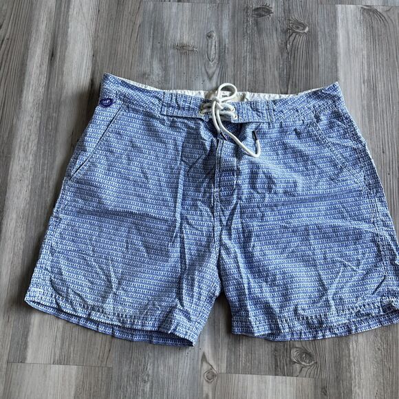 Scotch & Soda Men’s Blue And White Bathing Suit - Size Small - Picture 2 of 12